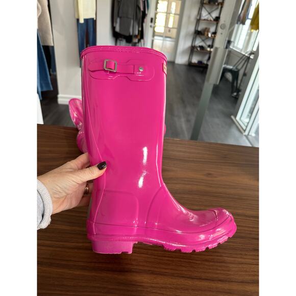 Hunter Tall Rain Boots Size 6/37 - Picture 3 of 9